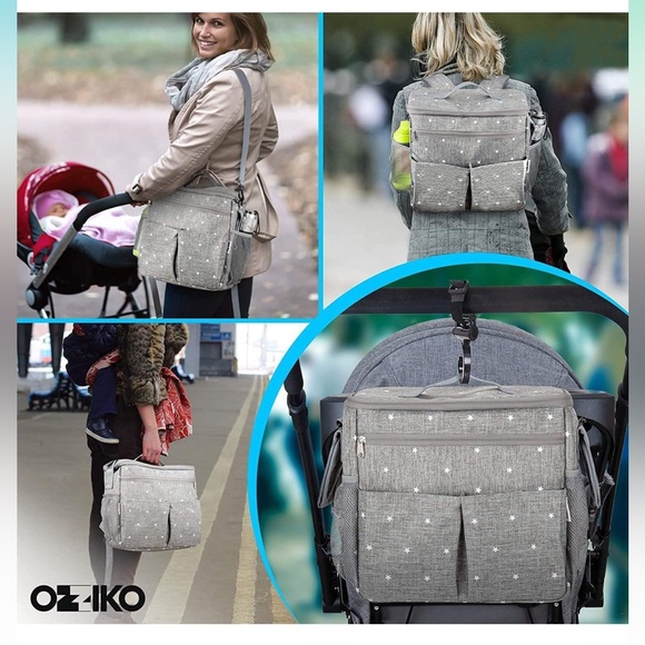 NWOT Ozziko Stroller Organizer, Universal Diaper Bag Backpack Bag - Picture 4 of 4